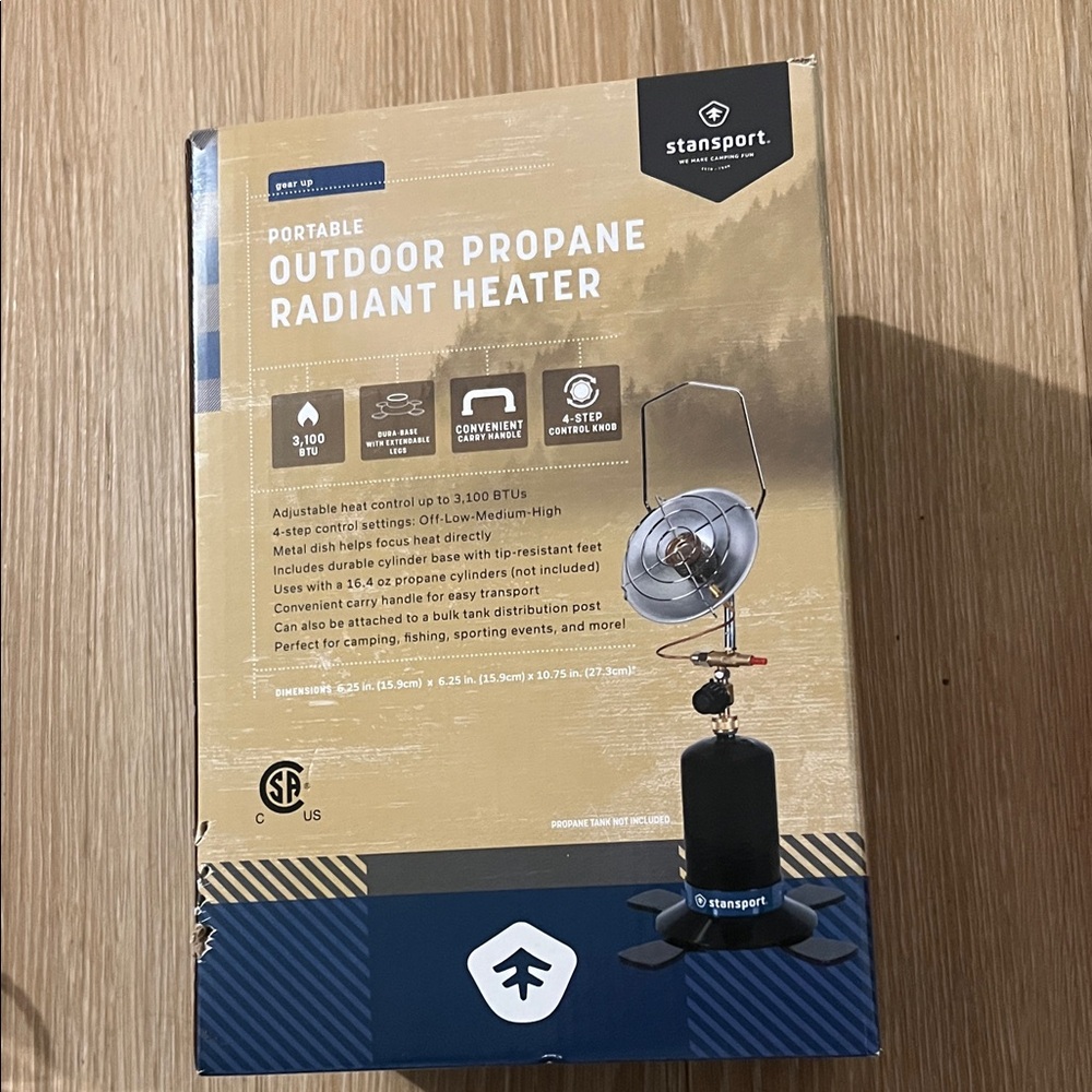 Stansport Portable Outdoor Propane Radiant Heater